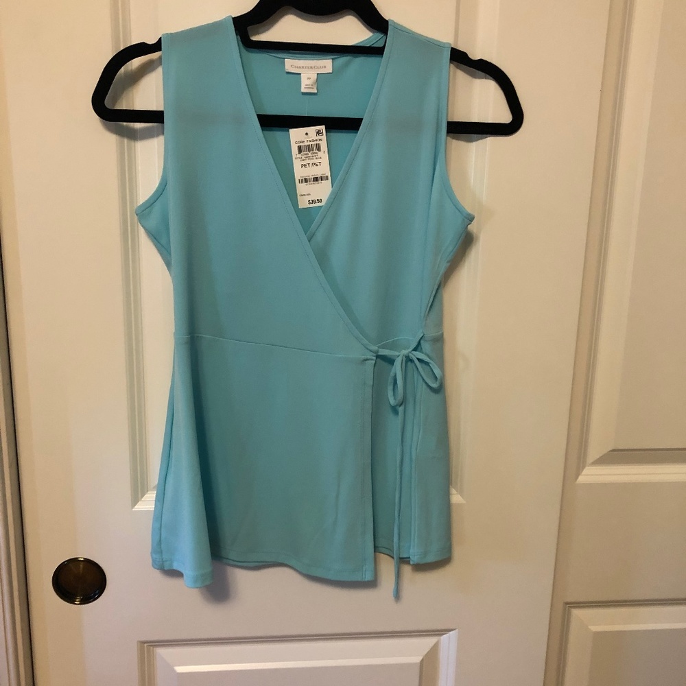 NWT Aqua Wrap Top